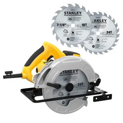 Serra Circular 7.1/4 Stanley 1600W C/ 2 Discos SC16D2-BR 110V