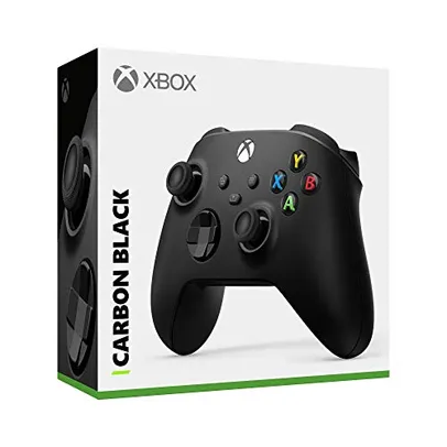 Controle Sem Fio Xbox - Carbon Black | R$419