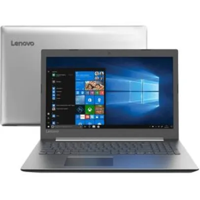 Notebook Ideapad 330 Intel Core I5-8250u 8GB 1TB HD 15.6" W10 Prata - Lenovo | R$2.160