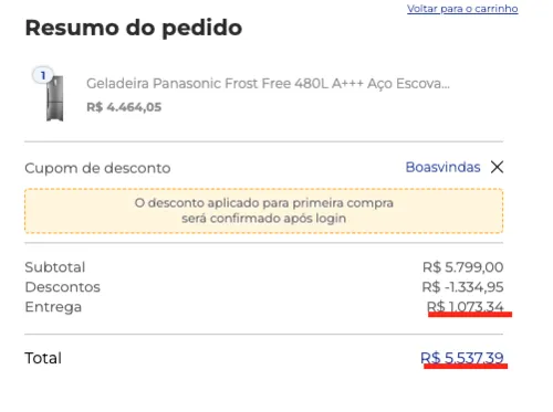 Imagen na descrição da promoção