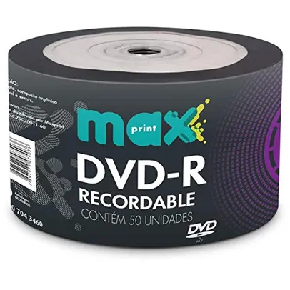 [PRIME] MÍDIA DVD-R Gravável MAXPRINT 4.7GB 16X - Bulk c/50 unid