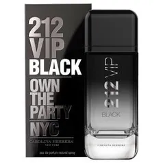 Perfume Masculino 212 VIP Black Carolina Herrera Eau de Parfum 200ml - Incolor