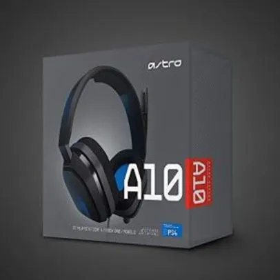 Headset Astro Gaming A10 Para Playstation, Xbox, Pc, Mac - Preto/Azul | R$399