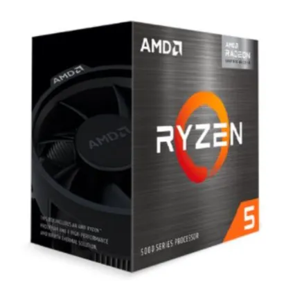 Processador AMD Ryzen 5 5600G, 3.9GHz (4.4GHz Max Turbo), AM4, Vídeo Integrado, 6 Núcleos - 100-100000252BOX | R$2.100