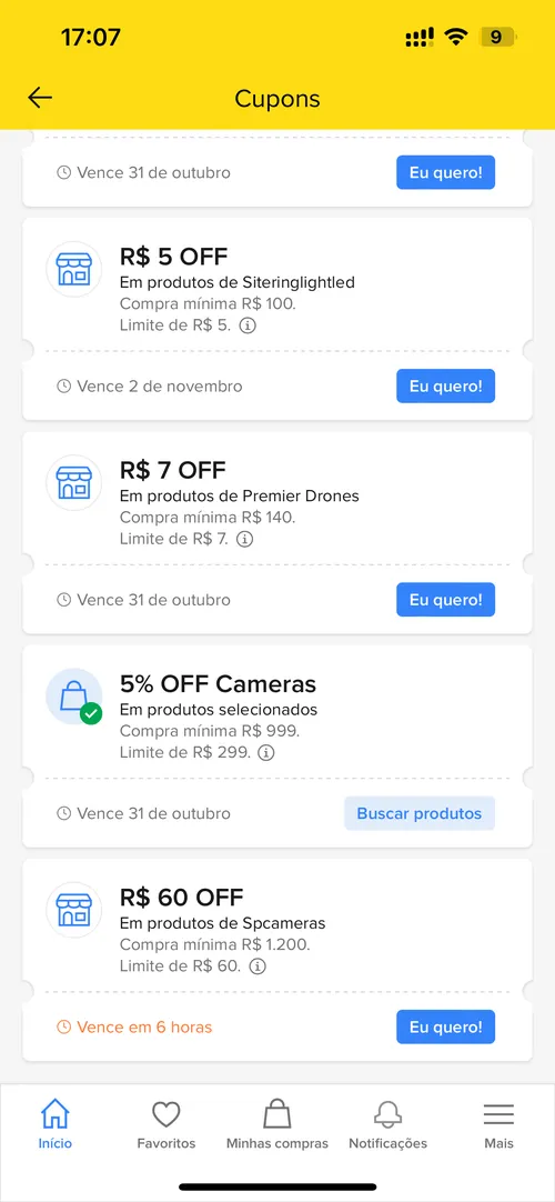 Imagem na descrição da promoção