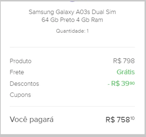 Imagem na descrição da promoção