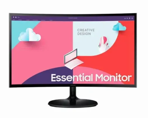 Monitor Curvo Samsung 24" FHD, HDMI, VGA, Freesync, Série S36C