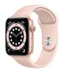 Apple Watch SE (GPS), Caixa em alumínio dourado de 40 mm com Pulseira esportiva luz das estrelas