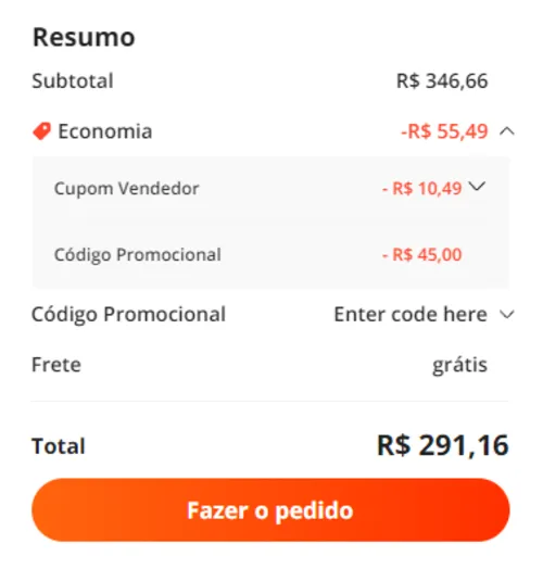 Imagem na descrição da promoção