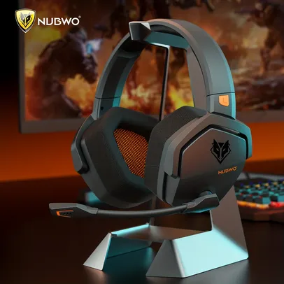 [Moedas R$116] NUBWO G06 Gaming Headset sem fio fones de ouvido com microfone