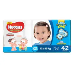 Fralda Huggies Turma da Mônica Tripla Proteção XG - 66 Unidades