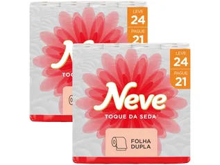 [Clube da Lu]Papel Higiênico Folha Dupla Neve - Toque de Seda 48 Rolos