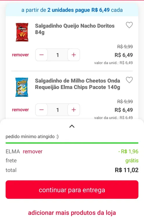 Imagem na descrição da promoção