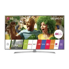 Smart TV LED 65" LG 65UJ6545 Ultra HD 4K 4 HDMI 2 USB Prata com Conversor Digital Integrado por R$ 4274