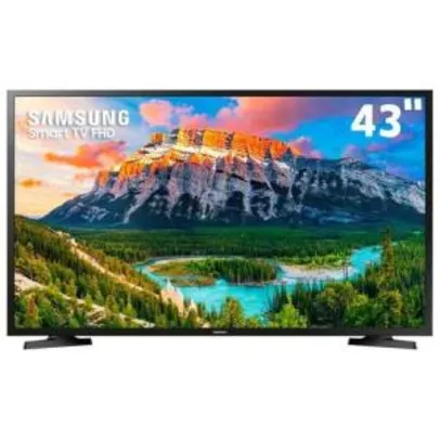 Smart TV 43 Samsung 43j5290 Wide Enhancer Espelhamento Dolby - R$683