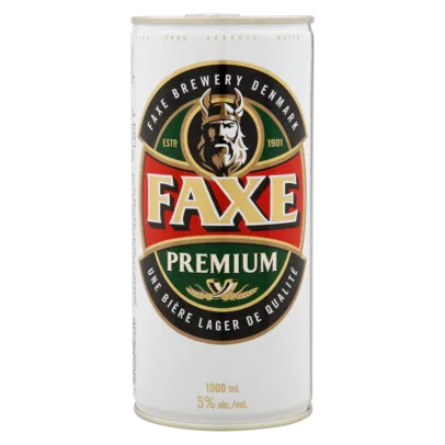 Cerveja Dinamarquesa FAXE Premium Lata 1 Litro