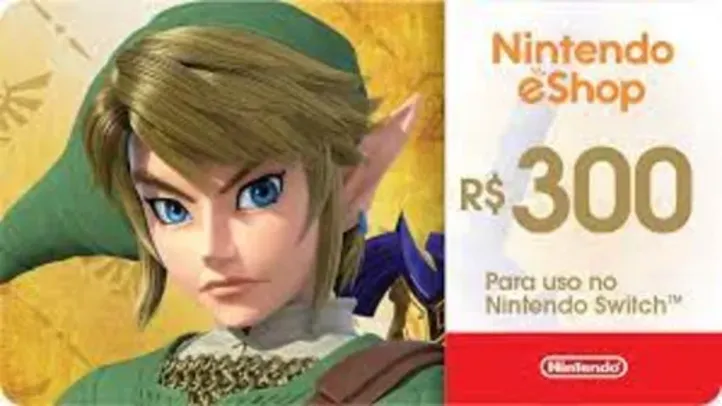 Gift Card Digital Nintendo - R$300