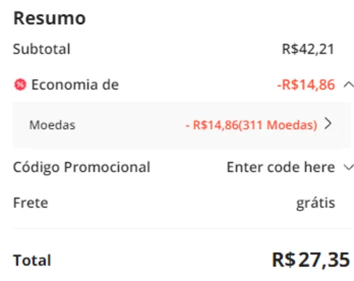 Imagem na descrição da promoção