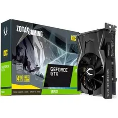 Placa de Vídeo Zotac NVIDIA GeForce GTX 1650 4GB, GDDR5 - ZT-T16500F-10L