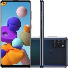 Smartphone Samsung Galaxy A21s 64GB + Capinha + Película | R$1.099