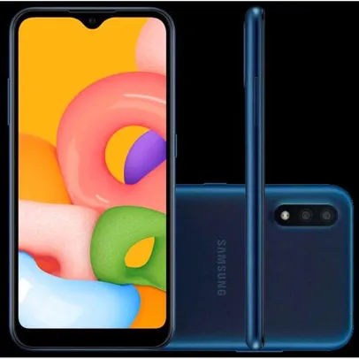 Cel Samsung Sm-A01sm/Ds A01 32Gb Azul | R$565