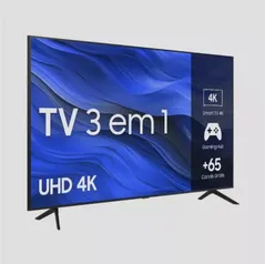 Smart TV Samsung 58 UHD 4K 58CU7700 2023, Processador Crystal 4K, Gaming Hub Tela sem Limites