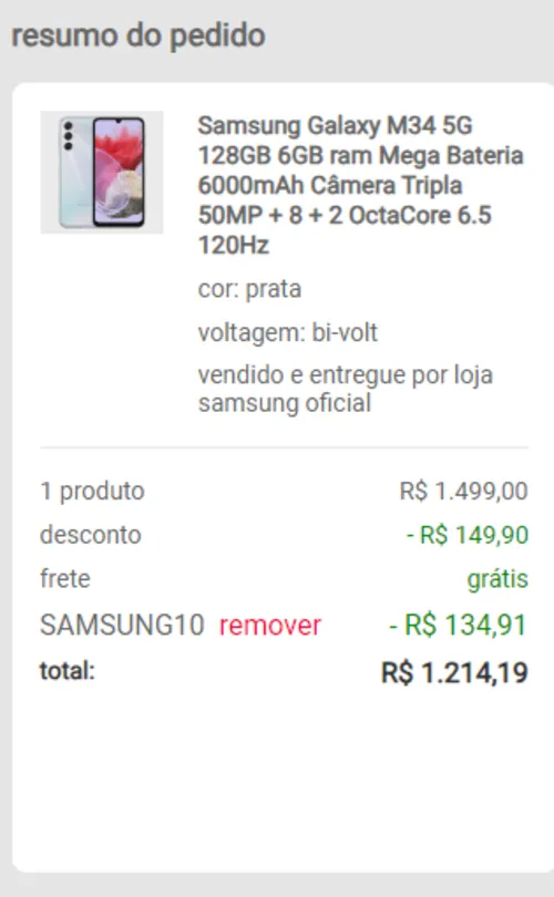 Imagen na descrição da promoção