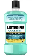 Enxaguatório Bucal Zero, Listerine, 500ml | R$18