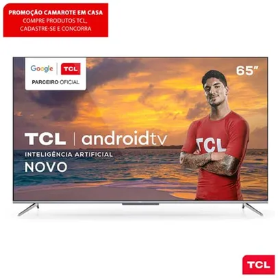 TV TCL LED Ultra HD 4K 65" Android TV com Google Assistant, Borda Ultrafina e Wi-Fi | R$2959