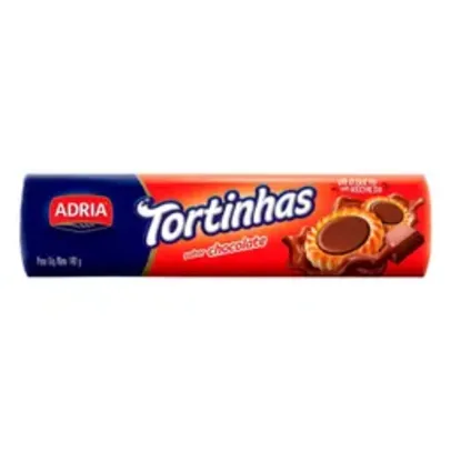 Adria Biscoito Recheado Tortinhas Sabor Chocolate