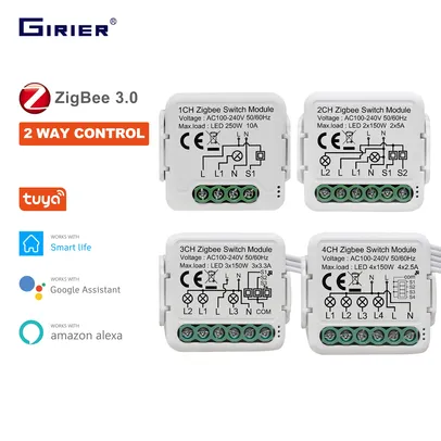 Módulo Interruptor GIRIER Tuya ZigBee 3.0, DIY Breaker