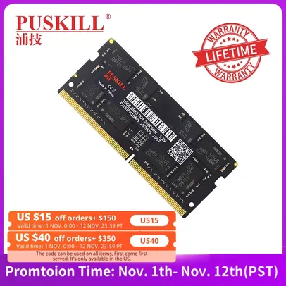 PUSKILL Memoria Ram Notebook DDR4 16gb 3200MHZ