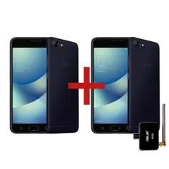 ZenFone 4 Max 3GB/32GB Preto + Zenfone 4 Max 2GB/16GB com TV Preto *****NESSE VALOR CADA APARELHO  SAiRA por 712$ MENOR PREÇO REGISTRADO