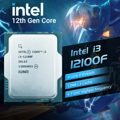 Processador Intel Core I3-12100F 3.3ghz 4núcleos/8threads 