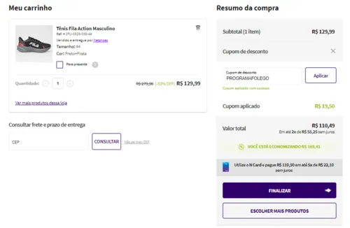 Imagem na descrição da promoção