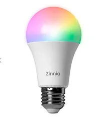 Lampada Inteligente Zinnia Crux CR100, 10W, Wi-Fi, RGB, Branca, ZNS-ZNCR10W-RGBC01