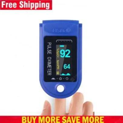 Digital Finger Oximeter Portable Electronic LED Display Fingertip Pulse Oximeter - R$98