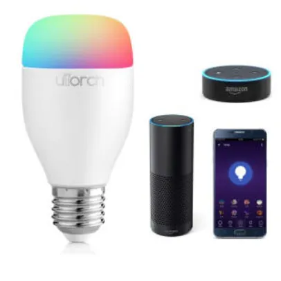 Bulb Utorch LE7 E27 WiFi Smart LED App / Controle de Voz Branco - R$45