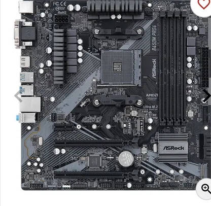 Placa Mae AsRock B450M Pro4 R2.0, DDR4, Socket AM4, M-ATX, Chipset AMD B450, B450M-PRO4-R2.0