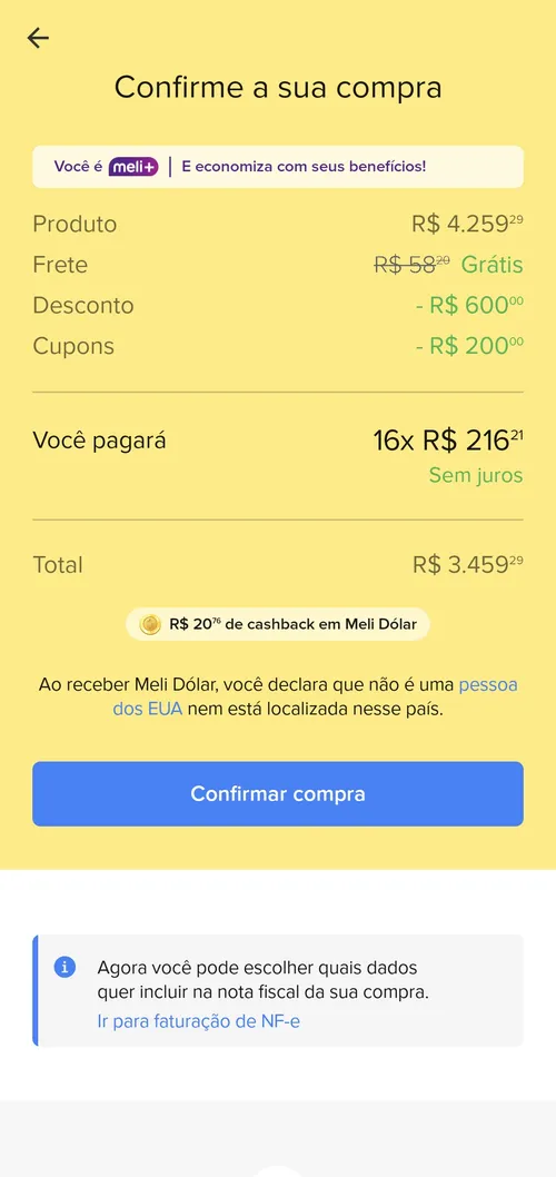 Imagem na descrição da promoção