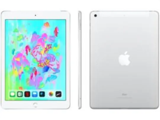 Saindo por R$ 2295: iPad 6 Apple 4G 32GB Prata Tela 9,7 | Pelando