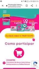 Compre 2 produtos da linha Intimus com até R$20 de volta