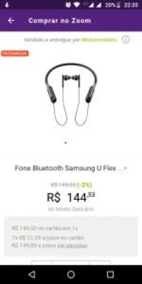 Fone de ouvido Samsung