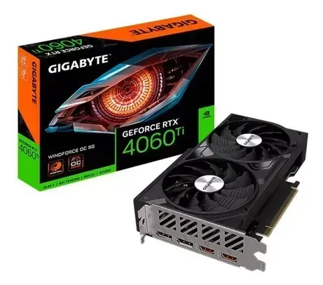 [CC mercado pago] Placa De Vídeo Gigabyte Geforce Rtx 4060 Ti Windforce Oc 8gb 