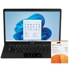 (Ame SC R$ 455) Notebook ultra UB235 CELERON 4020 4GB 120 GB W11 + Office