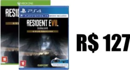 Pré-venda do Jogo Resident Evil 7- Gold Edition Para PS4 ou Xbox One - R$ 127,00 - Somente para clientes novos ou que não compram há mais de 09-10 meses