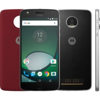 Smartphone Moto Z Play Tela 5.5" 32GB Câmera 16MP - Preto - R$ 1439