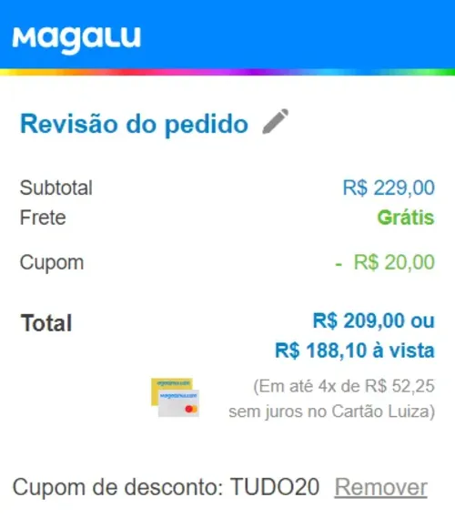 Imagem na descrição da promoção