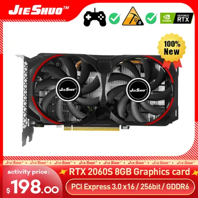 Placa de Vídeo RTX 2060 Super 8GB Jieshuo 