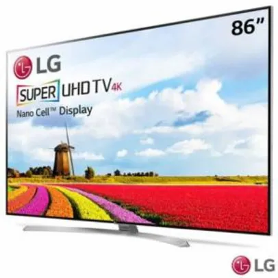 Smart TV 4K LG LED 86" com HDR Ativo com Dolby Vision, Smart TV webOS 3.5, Controle Smart Magic e Wi-Fi - 86SJ9570 - R$ 31.371